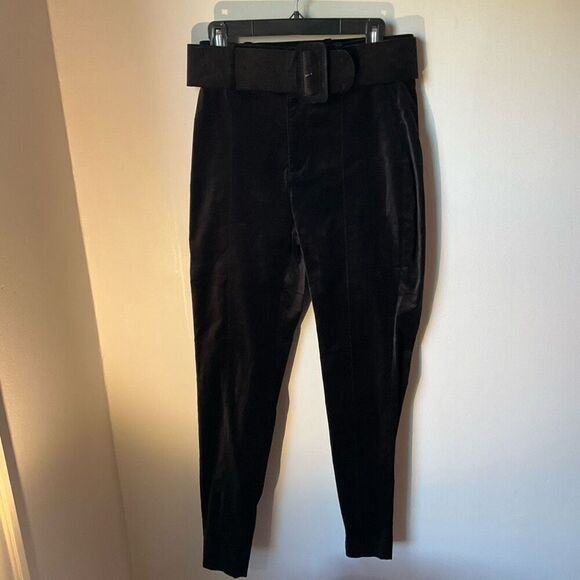 And Other Stories Black Velvet Belted Pants. 8. Black. Beautiful. Office Siren! - Picture 4 of 11